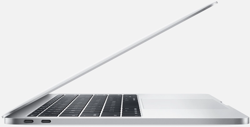 Macbook Pro 13" - Intel  i5 2,3GHz - 8GB Ram - SSD 256GB - 2017 - Silver - Nederlands toetsenbord