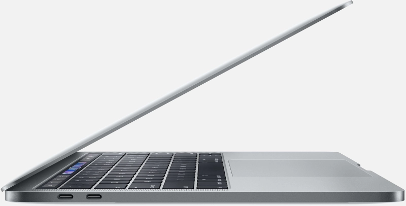 Macbook Pro 13" - Intel QuadCore i5 2,3GHz - 16GB Ram - SSD 256GB - 2018 - Space Gray - Nederlands toetsenbord