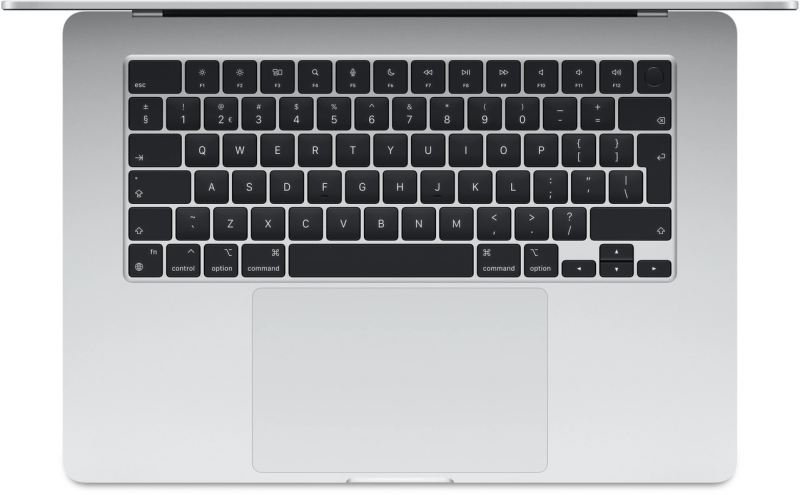 Macbook Air 15" - Apple M3 8-Core - Apple 10-Core GPU - 16GB Ram - SSD 256GB - 2024 - Silver- Nederlands toetsenbord