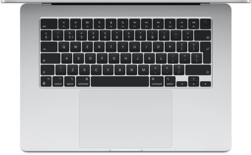 Macbook Air 15" - Apple M2 8-Core - Apple 10-Core GPU - 8GB Ram - SSD 512GB - 2023 - Silver - Nederlands toetsenbord
