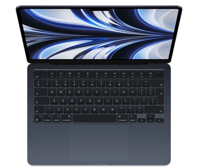 Macbook Air 13" - Apple M2 8-Core - Apple 10-Core GPU - 8GB Ram - SSD 512GB - 2022 - Midnight - Nederlands toetsenbord - NEW