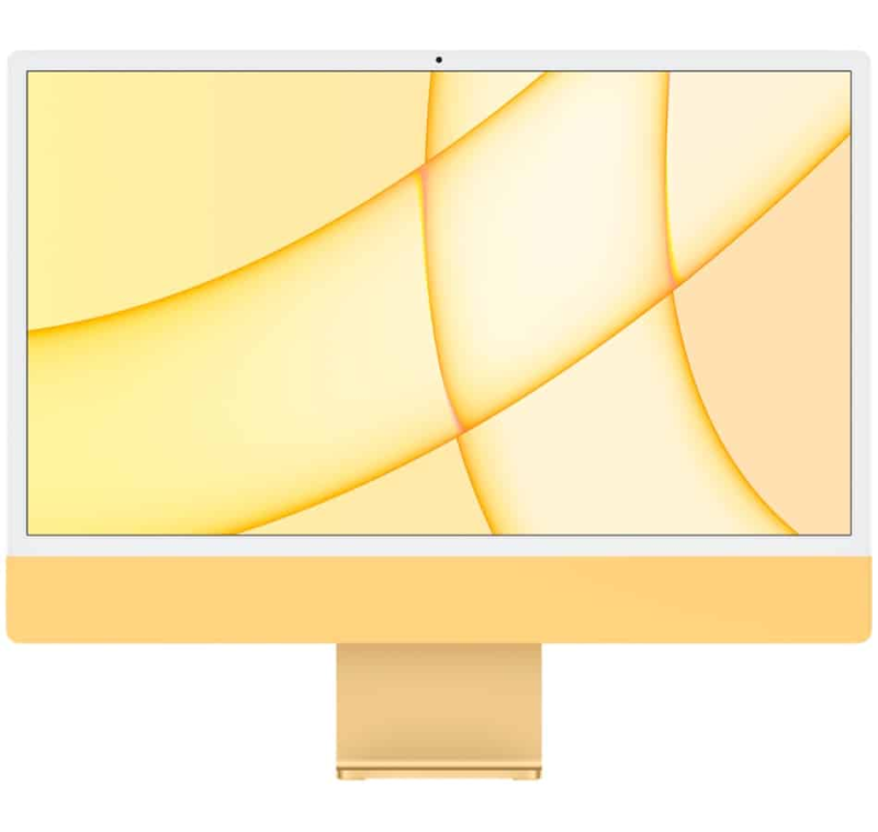 iMac 24" - Apple M1 8C 2,1GHz - 8GB Ram - SSD 256GB - Apple 8C GPU - Yellow - Qwerty NL