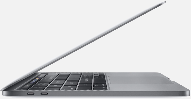 Macbook Pro 13" - Intel  i5 2,0GHz - 16GB Ram - SSD 512GB - 2020 - Space Gray - Nederlands toetsenbord