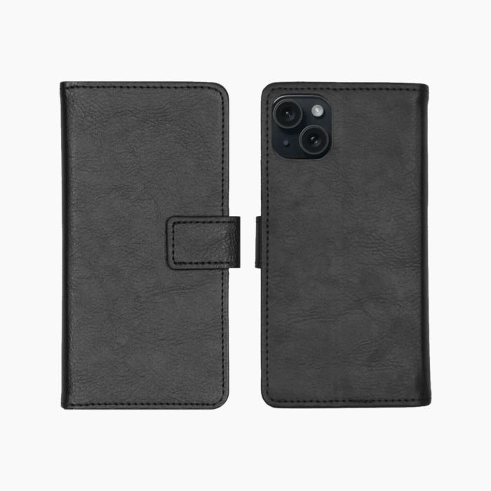 iPhone 15 Book Case (Black)