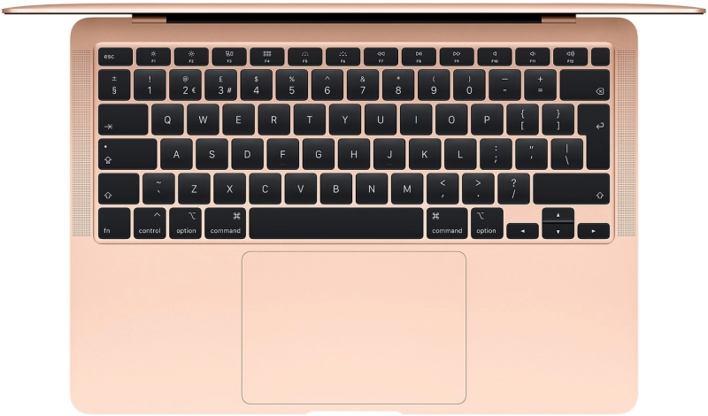 Macbook Air 13" - Intel DualCore i5 1,6GHz - 8GB Ram - SSD 128GB - 2019 - Gold - Nederlands toetsenbord